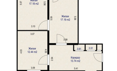 Купить 3-комнатную квартиру, Минск, просп. Любимова, д. 40/1 (Московский район). Фото 19