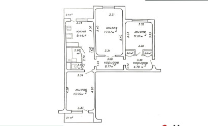 Купить 3-комнатную квартиру, Минск, Глебки ул., 126 (Фрунзенский район). Фото 1