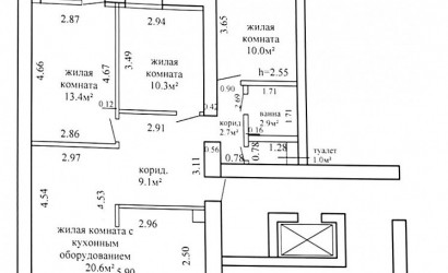Купить 4-комнатную квартиру, Гродно, Врублевского, 86/1. Фото 16