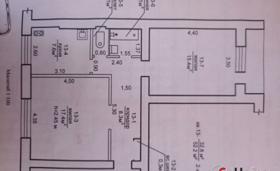 Купить 2-комнатную квартиру, Речица, Гомельская обл. гечица, ул, Достоевского 29.