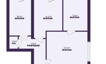 Купить 4-комнатную квартиру, Барановичи, Наконечникова ул., 11. Фото 10