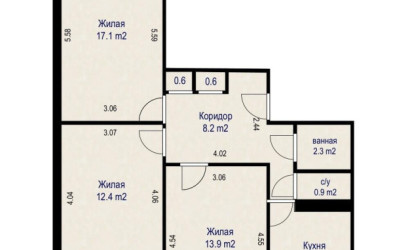 Купить 3-комнатную квартиру, Минск, Есенина ул., 39 (Московский район). Фото 12