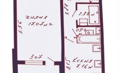 Купить 1-комнатную квартиру, Минск, Независимости просп., 127 (Первомайский район)