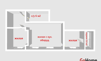 Купить 3-комнатную квартиру, Минск, Левина ул., 1 (Октябрьский район). Фото 48