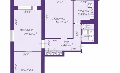 Купить 3-комнатную квартиру, Минск, Кольцова ул., 32 (Советский район). Фото 17