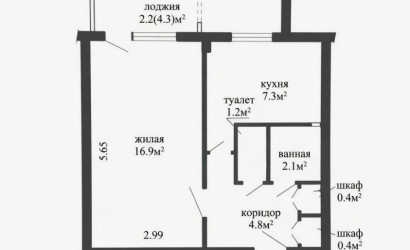 Купить 1-комнатную квартиру, Минск, Воронянского ул., 52(Октябрьский район). Фото 17