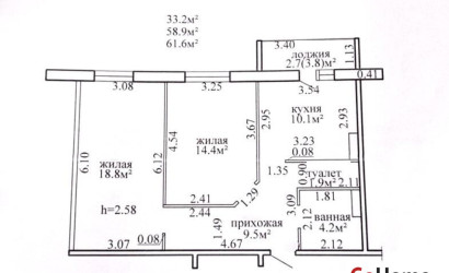 Купить 2-комнатную квартиру, Витебск, Московский просп., 111. Фото 6