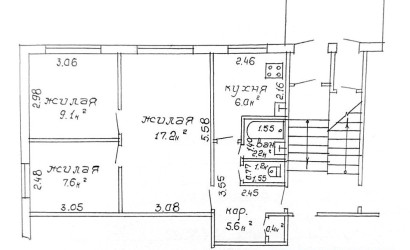 Купить 3-комнатную квартиру, Барановичи, 50 лет ВЛКСМ, 32А. Фото 2