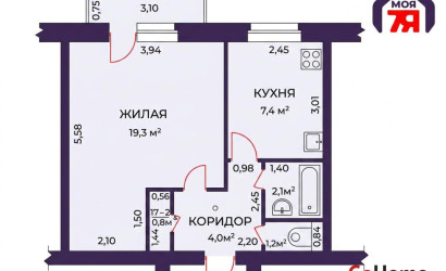 Купить 1-комнатную квартиру, Греск, Минская ул., 58. Фото 22