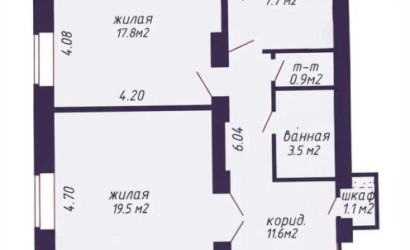 Купить 3-комнатную квартиру, Минск, Пономаренко ул., 18 (Фрунзенский район). Фото 3
