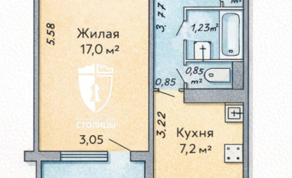 Купить 1-комнатную квартиру, Минск, Тикоцкого, 16(Первомайский район). Фото 21