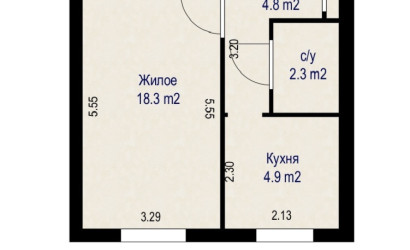 Купить 1-комнатную квартиру, Молодечно, Дроздовича 2. Фото 10