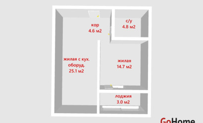 Купить 2-комнатную квартиру, Минск, Минина ул., 6(Московский район). Фото 47