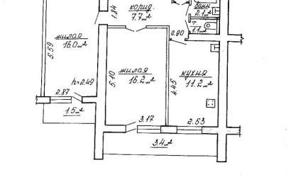 Купить 2-комнатную квартиру, Гродно, Космонавтов, 10Б. Фото 15