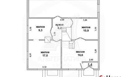 Купить дом, Жабинка, г. Жабинка, 6.3 соток. Фото 19