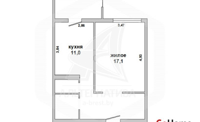 Купить 1-комнатную квартиру, Брест, Граевка, ул. Олега Кошевого. Фото 22