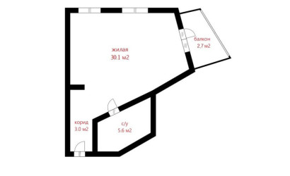 Купить 1-комнатную квартиру, Минск, Нововиленская ул., 31 (Центральный район). Фото 22