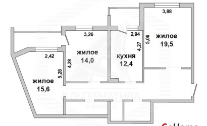 Купить 3-комнатную квартиру, Брест, Южный, ул. Жукова. Фото 17