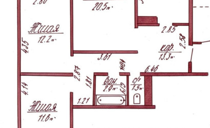 Купить 3-комнатную квартиру, Гродно, Дзержинского, 25. Фото 7