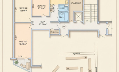 Купить 3-комнатную квартиру, Светлогорск, Вереснёвский, 4. Фото 1