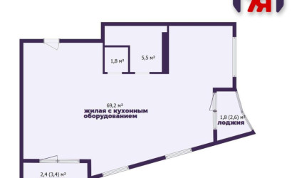 Купить 4-комнатную квартиру, Минск, Жореса Алфёрова ул., 14 (Октябрьский район). Фото 32