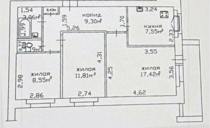 Купить 3-комнатную квартиру, Гомель, Петруся Бровки, 7. Фото 16