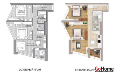 Купить 3-комнатную квартиру, Минск, Жореса Алфёрова ул., 1 (Октябрьский район). Фото 21