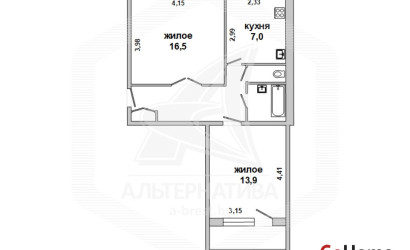 Купить 2-комнатную квартиру, Кобрин, , . Фото 13