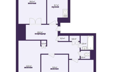 Купить 4-комнатную квартиру, Минск, Восточная ул., 66 (Советский район). Фото 23