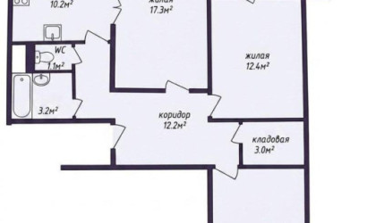 Купить 3-комнатную квартиру, Минск, Матусевича ул., 52 (Фрунзенский район). Фото 1