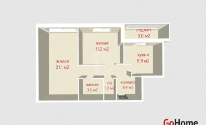 Купить 2-комнатную квартиру, Минск, Победителей просп., 129 (Центральный район). Фото 39