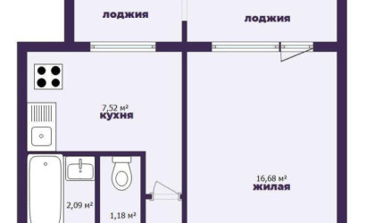 Купить 1-комнатную квартиру, Минск, Бельского ул., 23 (Фрунзенский район). Фото 16