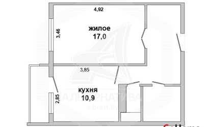 Купить 1-комнатную квартиру, Брест, Вулька, ул. Петра Ивашутина. Фото 14