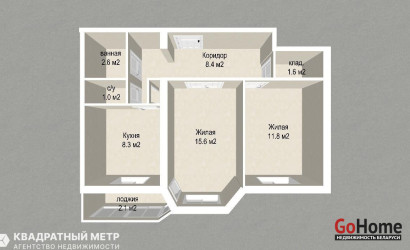 Купить 2-комнатную квартиру, Минск, Сторожовская ул., 8 (Центральный район). Фото 24