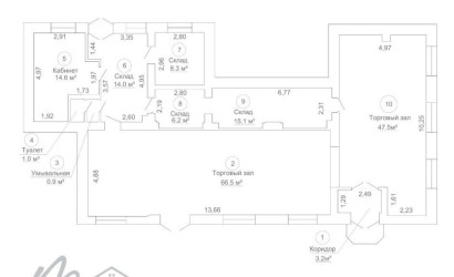 Аренда торгового помещения, Молодечно, Притыцкого ул., 4,  177.3 кв.м.. Фото 10