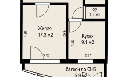 Купить 1-комнатную квартиру, Минск, Судмалиса ул., 22/А (Ленинский район). Фото 22