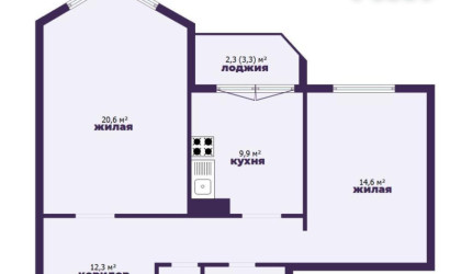 Купить 2-комнатную квартиру, Солигорск, Горького ул., 11/А. Фото 24