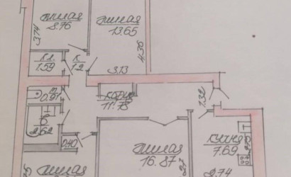 Купить 4-комнатную квартиру, Витебск, Бровки ул., 19/3. Фото 29