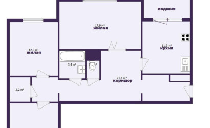 Купить 3-комнатную квартиру, Минск, Мазурова ул., 12 (Фрунзенский район). Фото 16