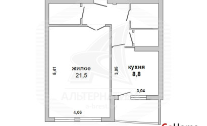 Купить 1-комнатную квартиру, Брест, Березовка, ул. Мошенского. Фото 18