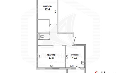 Купить 2-комнатную квартиру, Кобрин, , . Фото 20