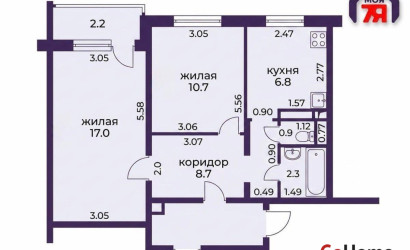 Купить 2-комнатную квартиру, Солигорск, Ленина ул., 10/Б. Фото 30