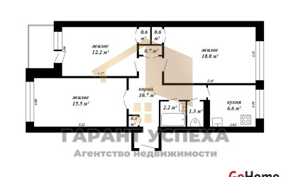 Купить 3-комнатную квартиру, Брест, ул. Пионерская. Фото 14