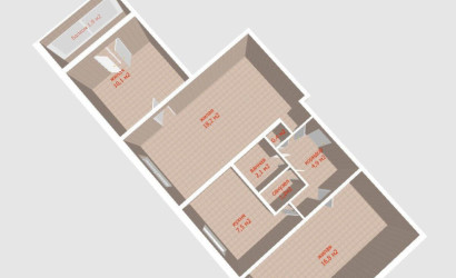 Купить 3-комнатную квартиру, Минск, Данилы Сердича ул., 8/1 (Фрунзенский район). Фото 20