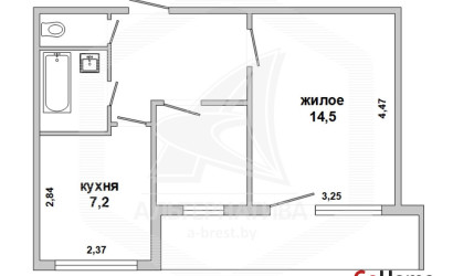 Купить 1-комнатную квартиру, Брест, Речица, ул. Адамковская. Фото 5