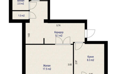 Купить 2-комнатную квартиру, Лесной, Троицкая ул., 29. Фото 18
