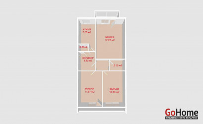 Купить 3-комнатную квартиру, Минск, Партизанский просп., 83 (Заводской район). Фото 13