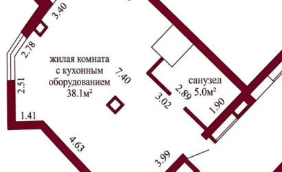 Купить 1-комнатную квартиру, Гродно, Фолюш, 22А. Фото 1