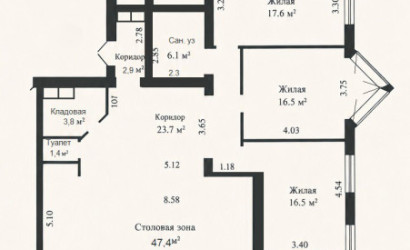 Купить 4-комнатную квартиру, Минск, Острошицкая, 4 (Первомайский район). Фото 2