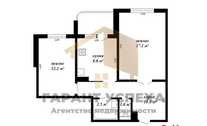 Купить 2-комнатную квартиру, Брест, ул. Орловская, д. . Фото 1